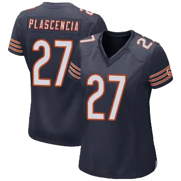 ＃27 Women's Gabriel Plascencia Navy Game Chicago Bears Team Color Jersey