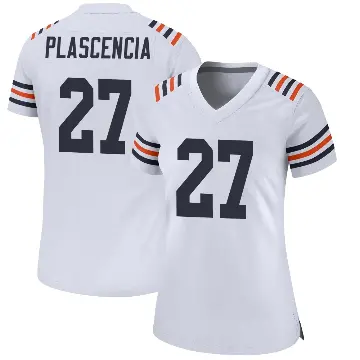 ＃27 Women's Gabriel Plascencia White Game Chicago Bears Alternate Classic Jersey