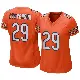 ＃29 Women's Tyrique Stevenson Orange Game Chicago Bears Alternate Jersey