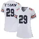 ＃29 Women's Tyrique Stevenson White Game Chicago Bears Alternate Classic Jersey