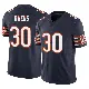 ＃30 Men's Gervarrius Owens Navy Limited Chicago Bears Vapor F.U.S.E. Jersey