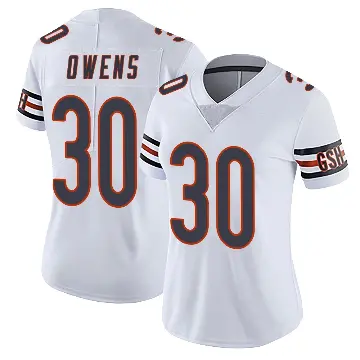 ＃30 Women's Gervarrius Owens White Limited Chicago Bears Vapor Untouchable Jersey
