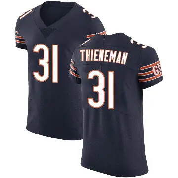 ＃31 Men's Dillon Thieneman Navy Elite Chicago Bears Team Color Vapor Untouchable Jersey