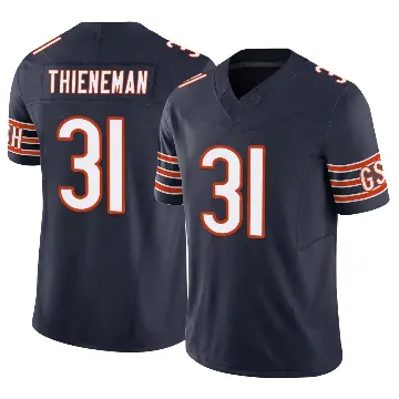 ＃31 Men's Dillon Thieneman Navy Limited Chicago Bears Vapor F.U.S.E. Jersey