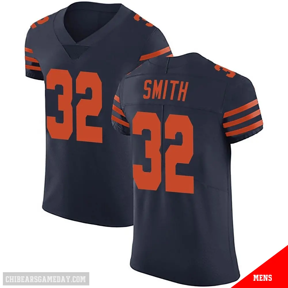 ＃32 Men's Terell Smith Navy Blue Elite Chicago Bears Alternate Vapor Untouchable Jersey