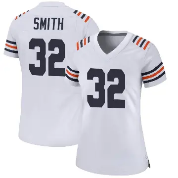 ＃32 Women's Terell Smith White Game Chicago Bears Alternate Classic Jersey