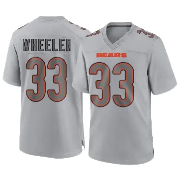 ＃33 Men's Ian Wheeler Gray Game Chicago Bears Atmosphere Fashion Jersey