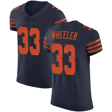 ＃33 Men's Ian Wheeler Navy Blue Elite Chicago Bears Alternate Vapor Untouchable Jersey