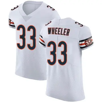 ＃33 Men's Ian Wheeler White Elite Chicago Bears Vapor Untouchable Jersey
