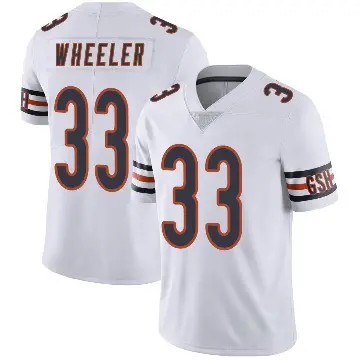 ＃33 Men's Ian Wheeler White Limited Chicago Bears Vapor Untouchable Jersey