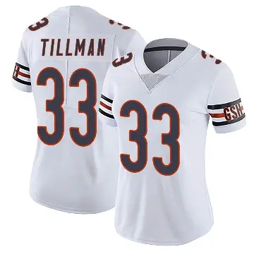＃33 Women's Charles Tillman White Limited Chicago Bears Vapor Untouchable Jersey