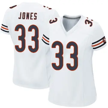 ＃33 Women's Jaylon Jones White Game Chicago Bears Jersey