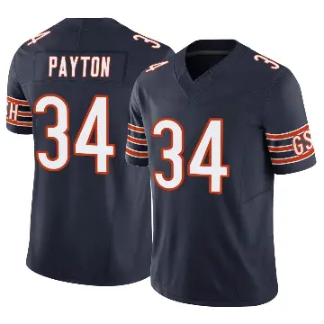 ＃34 Men's Walter Payton Navy Limited Chicago Bears Vapor F.U.S.E. Jersey