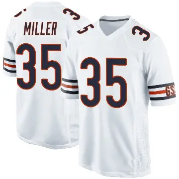 ＃35 Men's Scotty Miller White Game Chicago Bears Jersey