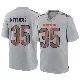 ＃35 Men's Wayne Matthews III Gray Game Chicago Bears Atmosphere Fashion Jersey