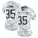 ＃35 Women's Major Burns Arctic Camo Limited Chicago Bears 2024 Salute to Service Jersey