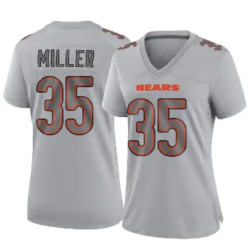 ＃35 Women's Scotty Miller Gray Game Chicago Bears Atmosphere Fashion Jersey