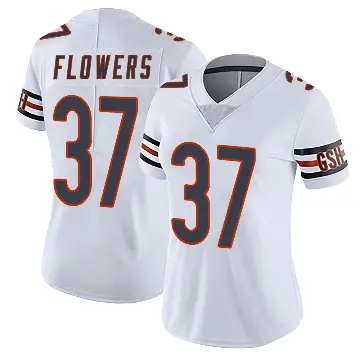 ＃37 Women's Dallis Flowers White Limited Chicago Bears Vapor Untouchable Jersey
