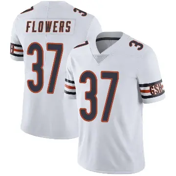＃37 Youth Dallis Flowers White Limited Chicago Bears Vapor Untouchable Jersey