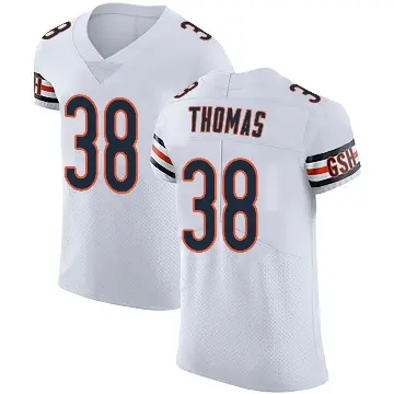 ＃38 Men's Skyler Thomas White Elite Chicago Bears Vapor Untouchable Jersey