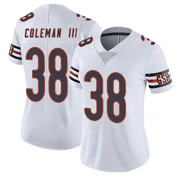 ＃38 Women's Douglas Coleman III White Limited Chicago Bears Vapor Untouchable Jersey