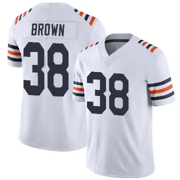 ＃38 Youth Brittain Brown White Limited Chicago Bears Alternate Classic Vapor Jersey