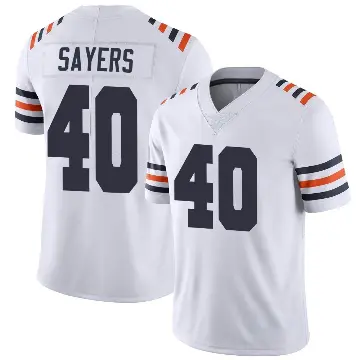 ＃40 Men's Gale Sayers White Limited Chicago Bears Alternate Classic Vapor Jersey