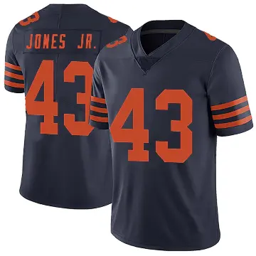 ＃43 Men's Carl Jones Jr. Navy Blue Limited Chicago Bears Alternate Vapor Untouchable Jersey