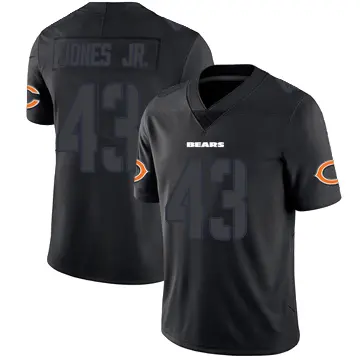 ＃43 Youth Carl Jones Jr. Black Impact Limited Chicago Bears Jersey