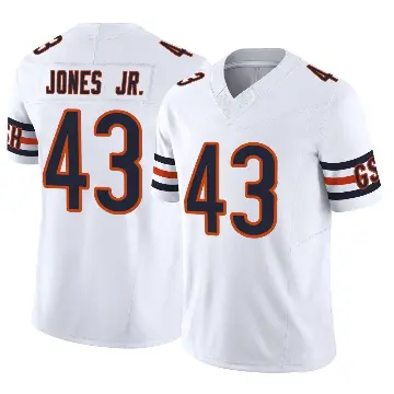 ＃43 Youth Carl Jones Jr. White Limited Chicago Bears Vapor F.U.S.E. Jersey