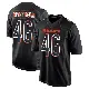 ＃46 Men's Jon Rhattigan Black Game Chicago Bears Carbon Fashion Jersey