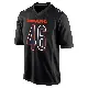 ＃46 Men's Jon Rhattigan Black Game Chicago Bears Carbon Fashion Jersey