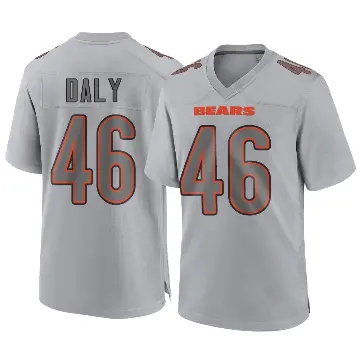 ＃46 Men's Scott Daly Gray Game Chicago Bears Atmosphere Fashion Jersey