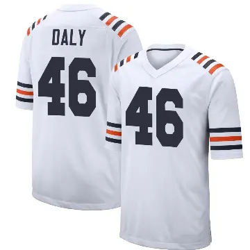 ＃46 Men's Scott Daly White Game Chicago Bears Alternate Classic Jersey