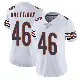 ＃46 Women's Jon Rhattigan White Limited Chicago Bears Vapor Untouchable Jersey