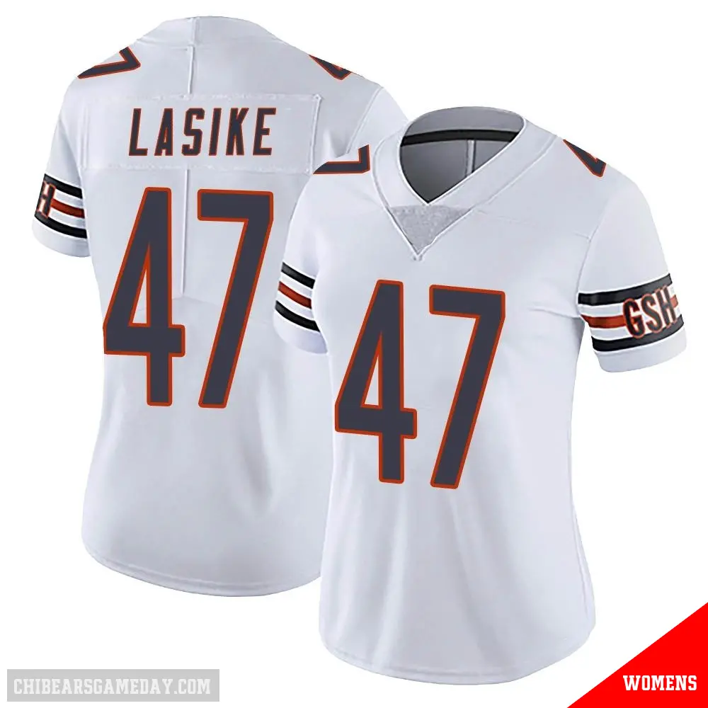 ＃47 Women's Paul Lasike White Limited Chicago Bears Vapor Untouchable Jersey