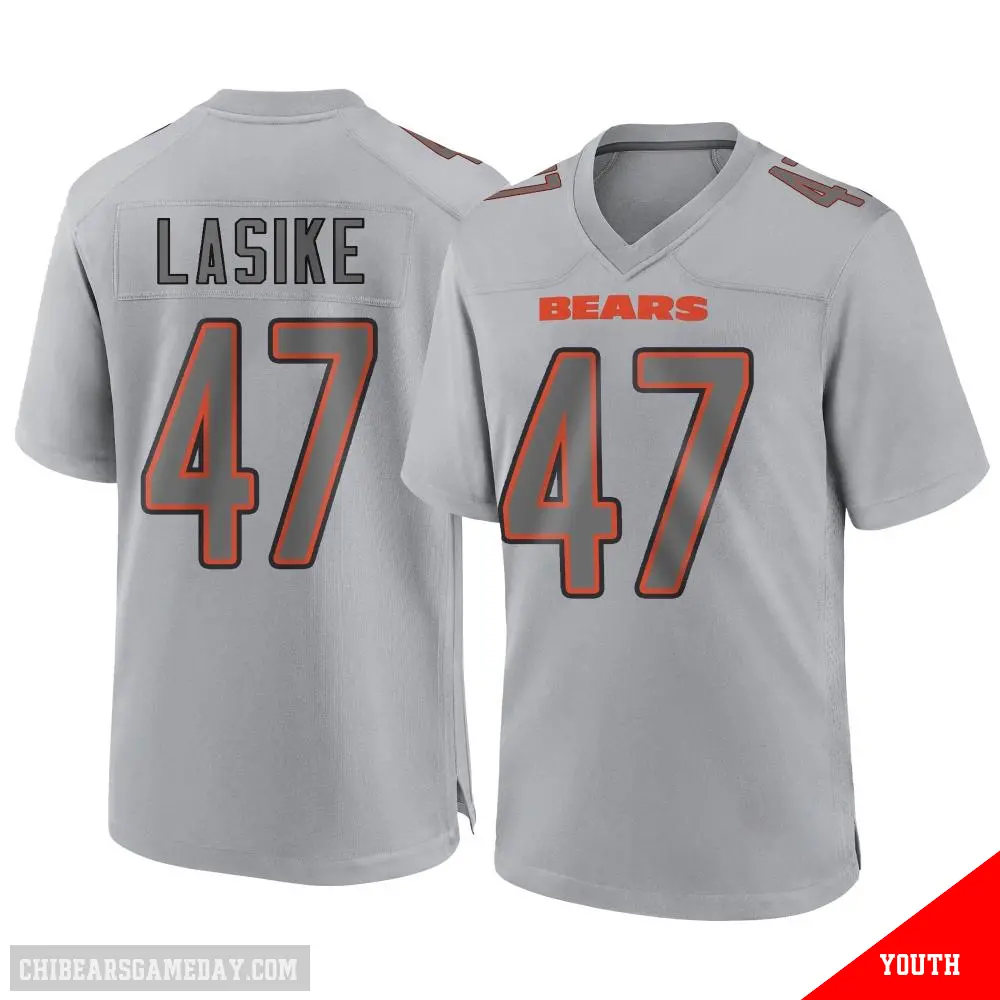 ＃47 Youth Paul Lasike Gray Game Chicago Bears Atmosphere Fashion Jersey