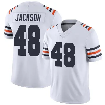 ＃48 Men's D'Marco Jackson White Limited Chicago Bears Alternate Classic Vapor Jersey