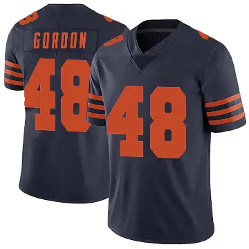 ＃48 Men's Thomas Gordon Navy Blue Limited Chicago Bears Alternate Vapor Untouchable Jersey