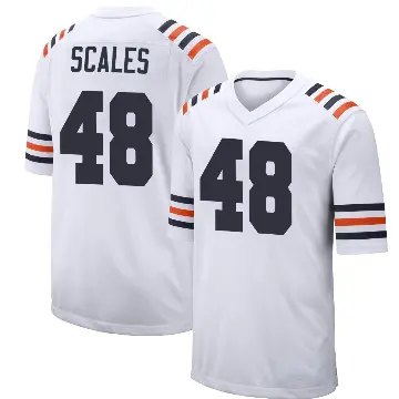 ＃48 Youth Patrick Scales White Game Chicago Bears Alternate Classic Jersey