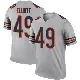 ＃49 Men's Keyshaun Elliott Legend Chicago Bears Inverted Silver Jersey