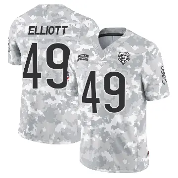 ＃49 Youth Keyshaun Elliott Arctic Camo Limited Chicago Bears 2024 Salute to Service Jersey
