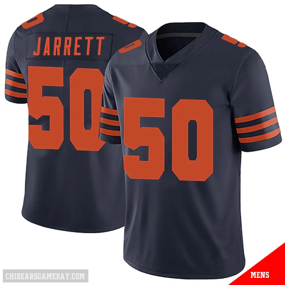 ＃50 Men's Grady Jarrett Navy Blue Limited Chicago Bears Alternate Vapor Untouchable Jersey