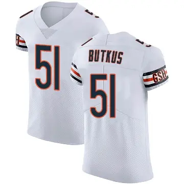 ＃51 Men's Dick Butkus White Elite Chicago Bears Vapor Untouchable Jersey