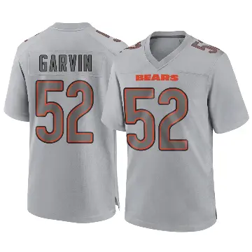 ＃52 Men's Jonathan Garvin Gray Game Chicago Bears Atmosphere Fashion Jersey