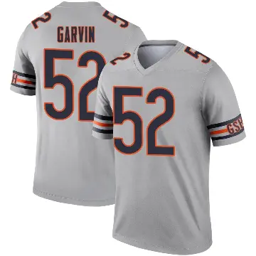 ＃52 Youth Jonathan Garvin Legend Chicago Bears Inverted Silver Jersey
