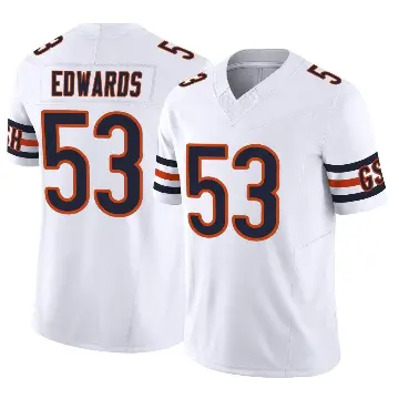 ＃53 Youth T.J. Edwards White Limited Chicago Bears Vapor F.U.S.E. Jersey