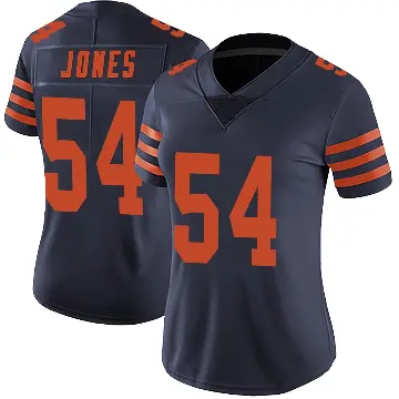 ＃54 Women's Logan Jones Navy Blue Limited Chicago Bears Alternate Vapor Untouchable Jersey