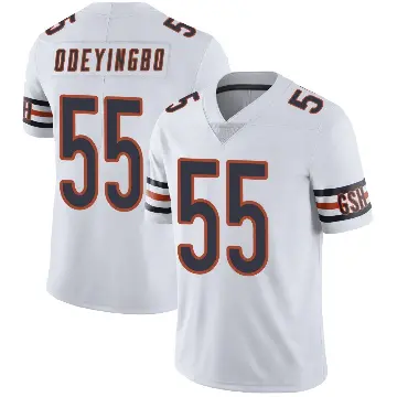 ＃55 Men's Dayo Odeyingbo White Limited Chicago Bears Vapor Untouchable Jersey