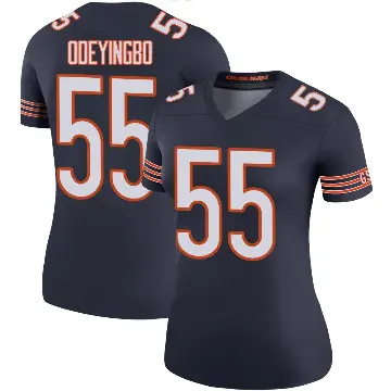 ＃55 Women's Dayo Odeyingbo Navy Legend Chicago Bears Color Rush Jersey